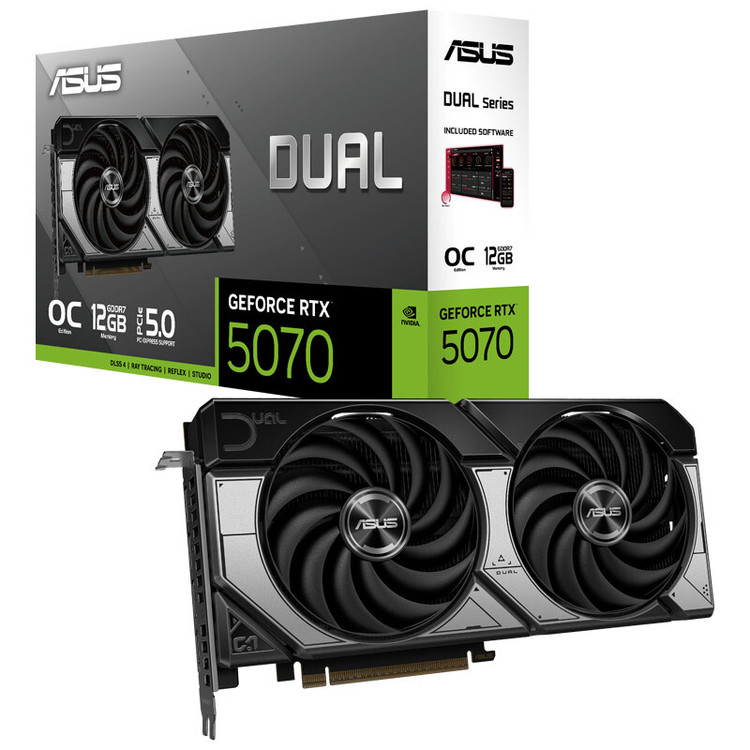 کارت گرافیک ایسوس مدل Dual GeForce RTX 5070 12GB GDDR7 OC Edition