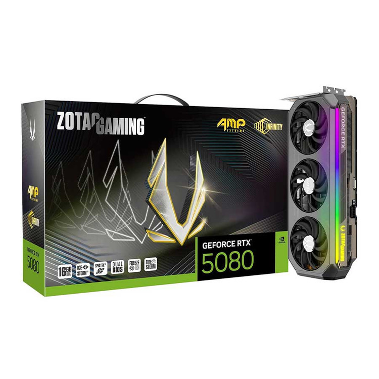 کارت گرافیک زوتک مدل GAMING GeForce RTX 5080 AMP Extreme INFINITY ULTRA 16GB GDDR7