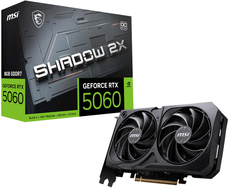 کارت گرافیک RTX 5060 MSI SHADOW 2X OC 8GB