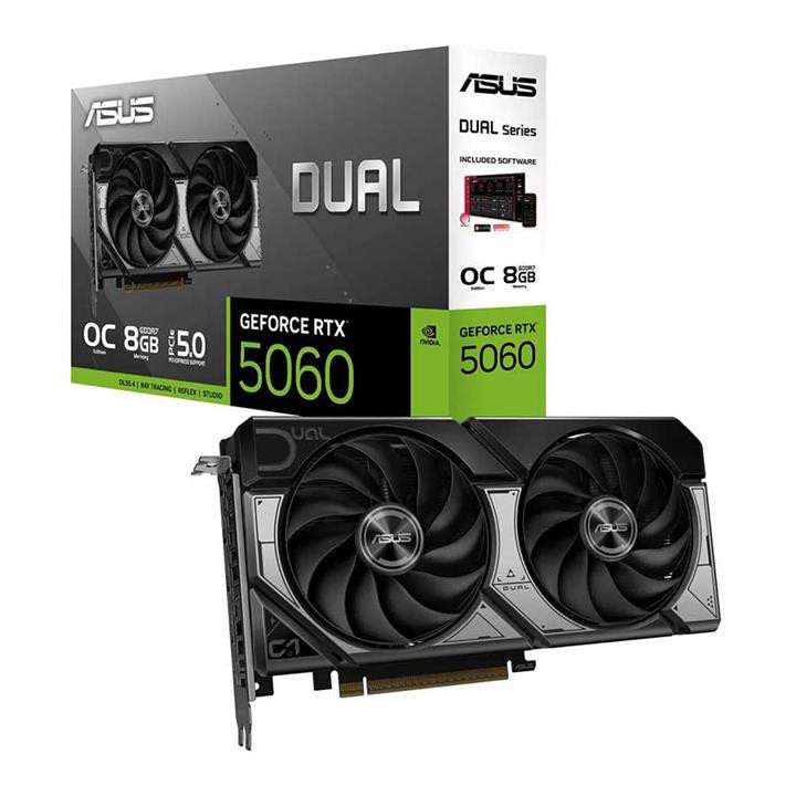 کارت گرافیک ایسوس ASUS Dual RTX 5060 OC 8GB