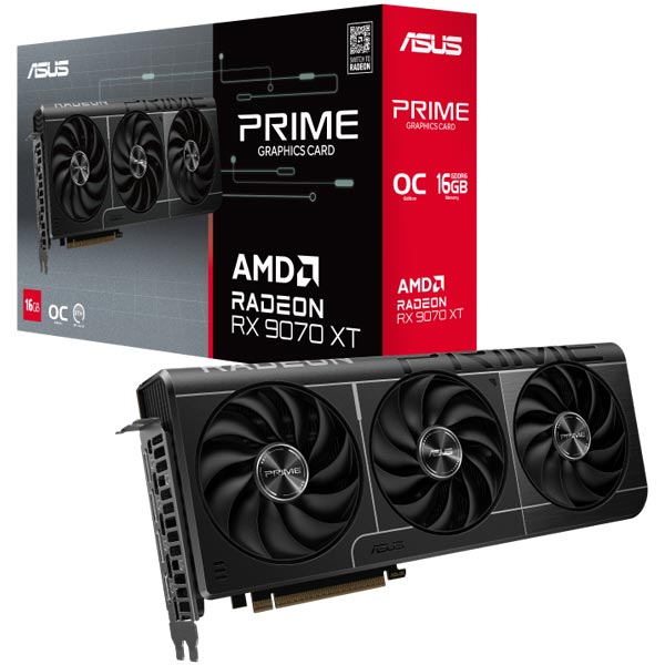 کارت گرافیک RX 9070 XT ASUS Prime OC 16GB
