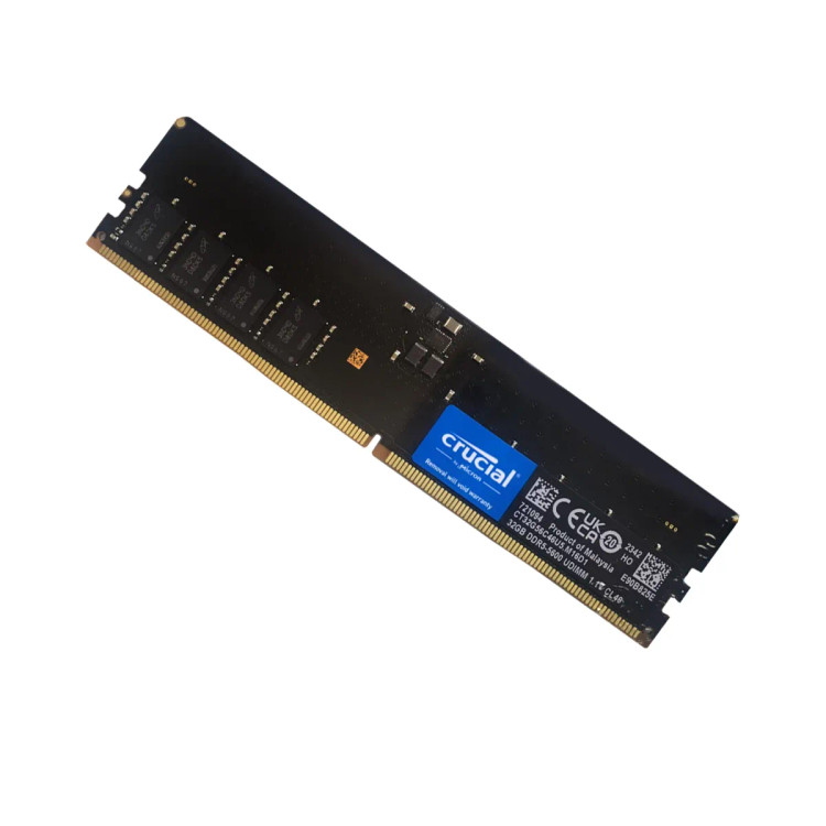 رم دسکتاپ 32 گیگابایت DDR5 تک کاناله 5600 مگاهرتز کروشیال مدل UDIMM با تایمینگ CL46